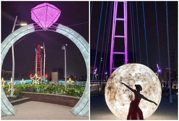 “新月桥”又有新亮点！云朵遮阳棚启用...拍巨型月亮、钻戒别错过