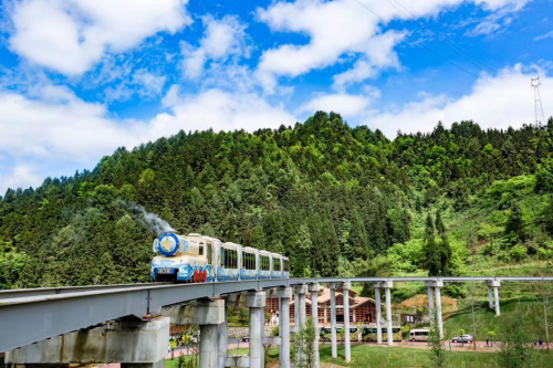 鰼部森林小火车 尽享悠闲时光